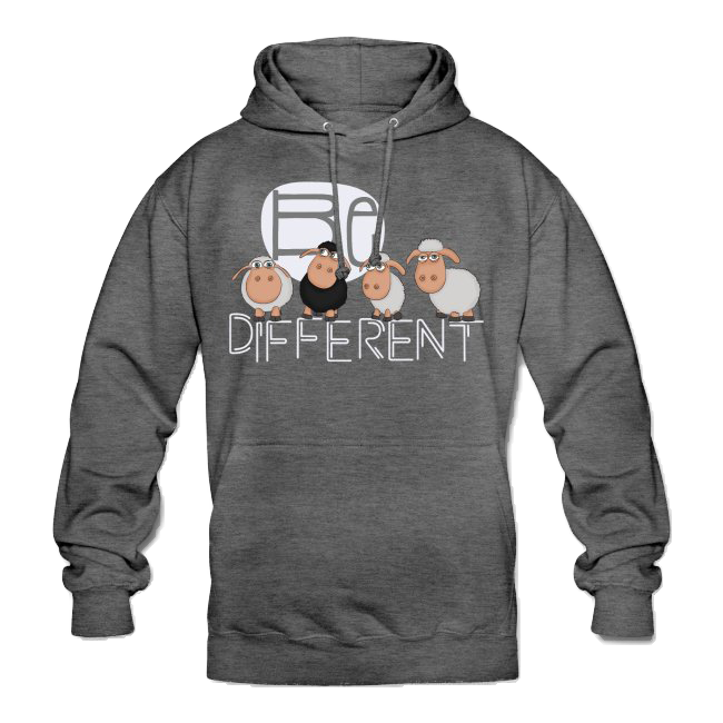 Be different Schafe einzigartig Herren Sweatshirt anthrazit grau