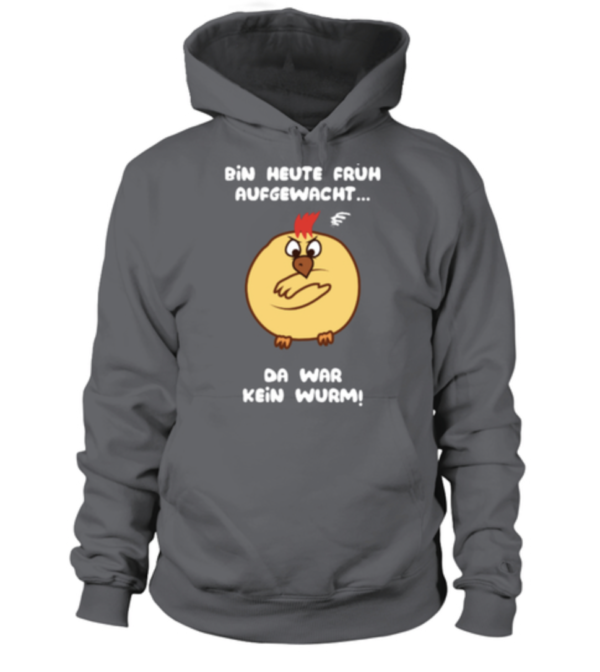 Bin heute früh aufgewacht da war kein Wurm Herren Shirt lustiger Vogel