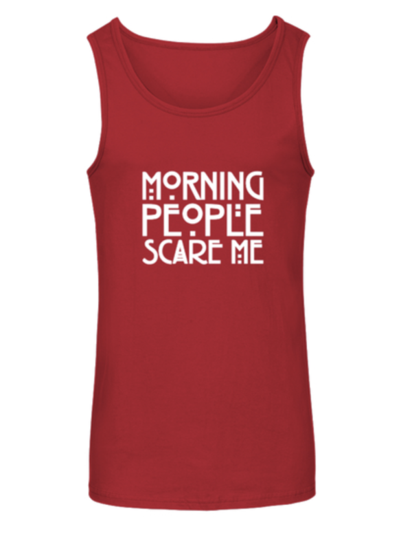Morning People scare me Unisex Tank Top